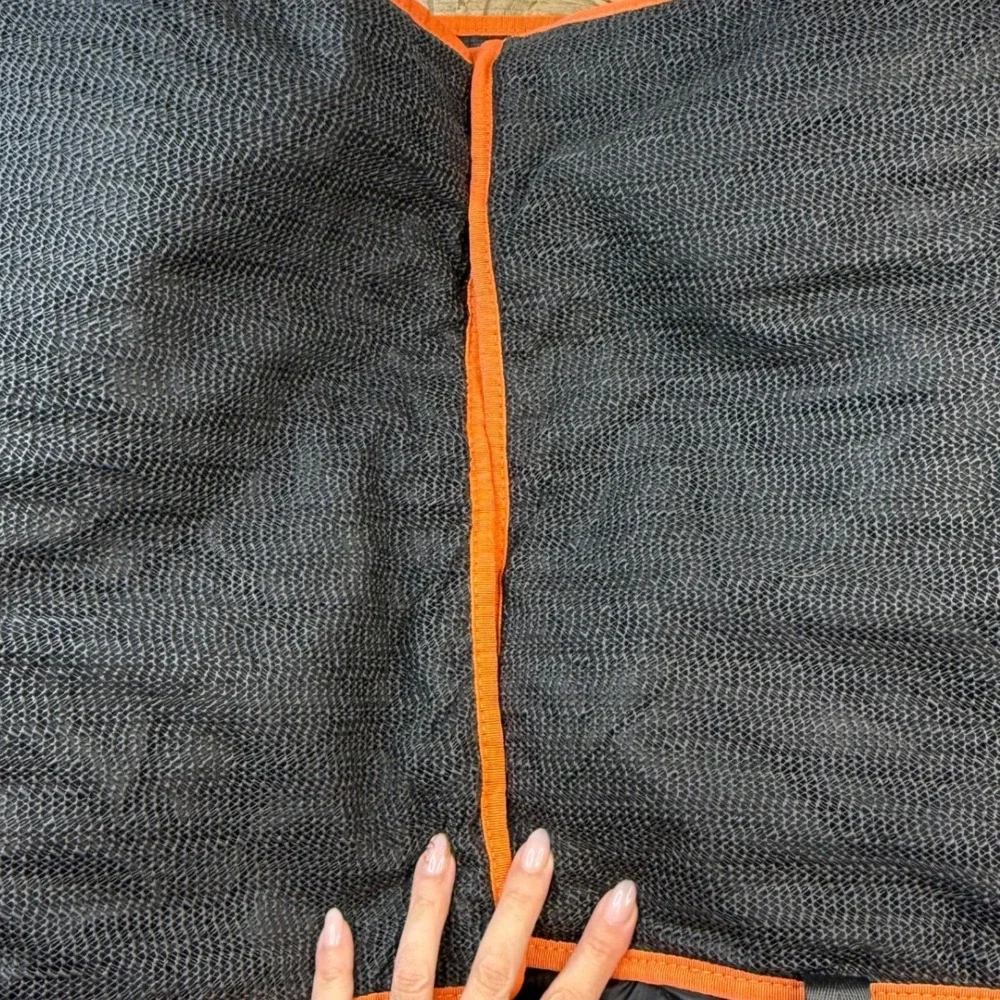 iBuddy Dog Car Seat Cover Black Orange‎ Quilted Waterproof Back Seat SEE NOTES